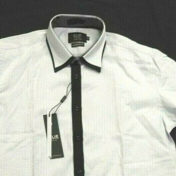 Men's Med. Button Front Dress Shirt Baby Blue - Picture 3 of 4